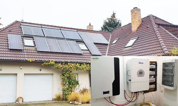 5kw 10kwh rooftop solar system hybrid storage battery 